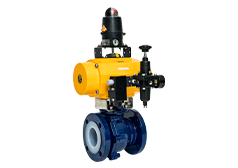 Pneumatically Actuated Lined Ball Valve